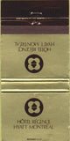 Matchbook Cover - Hotel Regence Hyatt Montreal QC 30 Strike