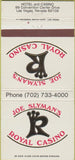 Matchbook Cover - Joe Slyman's royal Casino Las Vegas NV 30 Strike