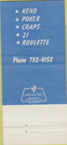 Matchbook Cover - Silver City Casino Las Vegas NV 30 Strike