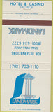 Matchbook Cover - Landmark Hotel Casino Las Vegas NV 30 Strike
