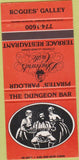 Matchbook Cover - Pirates' Parlour St Thomas Virgin Islands 30 Strike