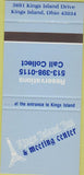 Matchbook Cover - Rings Island Inn Kings Island OH 30 Strike