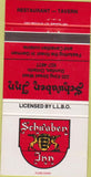 Matchbook Cover - Schwaben Inn Dundas ON 30 Strike
