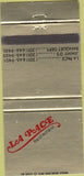 Matchbook Cover - La Pace Restaurant Hackensack NJ 30 Strike