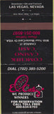Matchbook Cover - El Cortez Casino Las Vegas NV 30 Strike