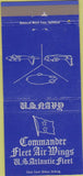 Matchbook Cover - Commander Fleet Air Wings US Atlantic Fleet 30 Strike