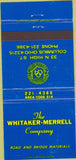 Matchbook Cover - Whitaker Merrell Co Road materials Columbus OH 30 Strike