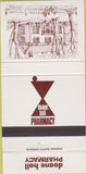 Matchbook Cover - Doane Hall Pharmacy Canada 30 Strike