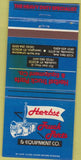 Matchbook Cover - Herbst Truck Parts Louisville KY WORN 30 Strike