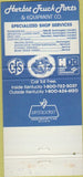 Matchbook Cover - Herbst Truck Parts Louisville KY WORN 30 Strike