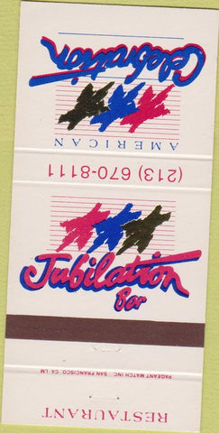 Matchbook Cover - American Celebration Restaurant Los Angeles CA 30 Strike