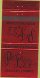 Matchbook Cover - Page Four Cocktail Lounge Los Angeles CA 30 Strike