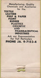 Matchbook Cover - Canadian Aniline Extract Hamilton ON WORN 30 Strike