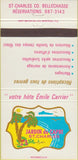 Matchbook Cover - Jardin de Capri St Charles Bellechasse QC 30 Strike