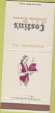 Matchbook Cover - Costin's Sirloin Room Washington DC 30 Strike