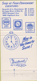 Matchbook Cover - Silver Gate Savings Bank San Diego CA 30 Strike