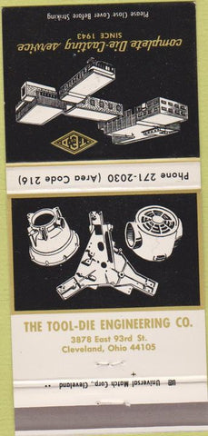 Matchbook Cover - Tool Die Engineering Co Cleveland OH 30 Strike