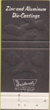 Matchbook Cover - Tool Die Engineering Co Cleveland OH 30 Strike