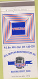 Matchbook Cover - Picoma Pipe Couplings Martins Ferry OH 30 Strike