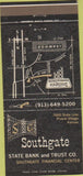 Matchbook Cover - Southgate State Bank Trust Prairie Village KS 30 Strike