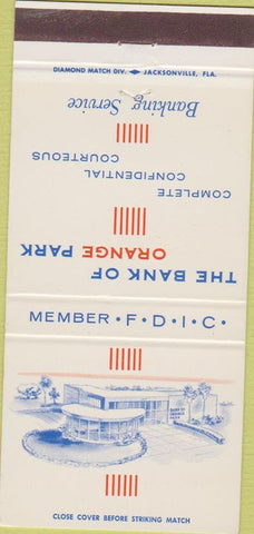 Matchbook Cover - Bank of Orange Park FL 30 Strike
