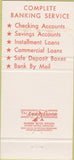 Matchbook Cover - Bank of Orange Park FL 30 Strike