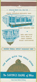 Matchbook Cover - Savings Bank of Utica NY 30 Strike