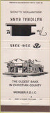 Matchbook Cover - 1st National Bank Assumption IL 30 Strike