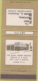 Matchbook Cover - First National Bank Murphysboro IL 30 Strike