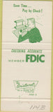 Matchbook Cover - Lake Villa Trust Savings Bank Lake Villa IL 30 Strike