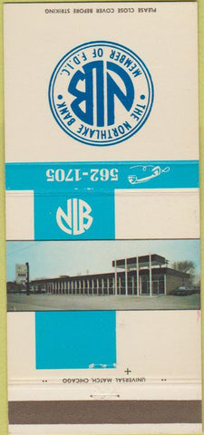 Matchbook Cover - Northlake Bank Northlake IL 30 Strike