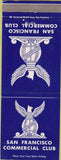 Matchbook Cover - San Francisco Commercial Club San Francisco CA Jewel