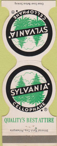 Matchbook Cover - Sylvania Cellophane Philadelphia PA Jewelite
