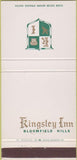 Matchbook Cover - Kingsley Inn Bloomfield Hills MI 30 Strike
