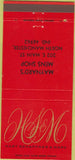 Matchbook Cover - Hart Schaffner Marx suits North Manchester IN 30 Strike