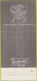 Matchbook Cover - Hart Schaffner Marx suits North Manchester IN 30 Strike