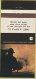 Matchbook Cover - Safety  and  Supply Ansul Fire products Seattle WA 30 Strike