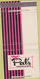 Matchbook Cover - Pal's Restaurant Woodstock IL 30 Strike