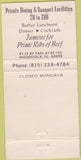 Matchbook Cover - Pal's Restaurant Woodstock IL 30 Strike