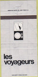 Matchbook Cover - Les Voyageurs New York City 30 Strike