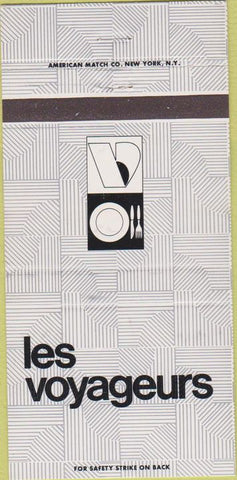 Matchbook Cover - Les Voyageurs New York City 30 Strike