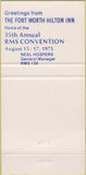 Matchbook Cover - The Waterworks Fountain Square Fort Worth TX 30 Strike