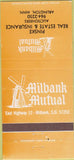 Matchbook Cover - Milbank Mutual Real Estate Insurance Arlington MN 30 Strike