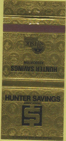 Matchbook Cover - Hunter Savings Association Cincinnati OH 30 Strike