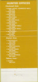 Matchbook Cover - Hunter Savings Association Cincinnati OH 30 Strike