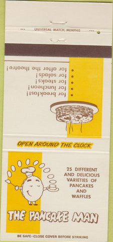 Matchbook Cover - The Pancake Man Chattanooga TN 30 Strike
