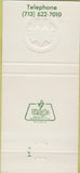 Matchbook Cover - Greenway Bank Houston TX 30 Strike