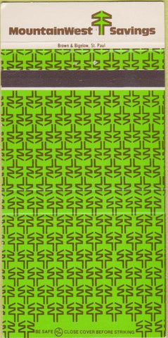 Matchbook Cover - Mountainwest Savings Bank 30 Strike