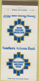 Matchbook Cover - Southern Arizona Bank 30 Strike