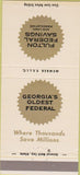 Matchbook Cover - Fulton Federal Savings and Loan 30 Strike
